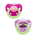 Nuk Chupete Silicona Signature Night 6-18M 2U