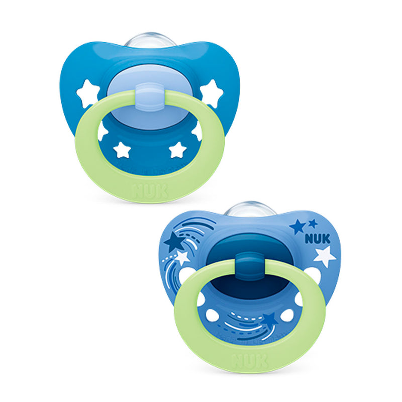 Nuk Chupete Silicona Signature Night 6-18M 2U