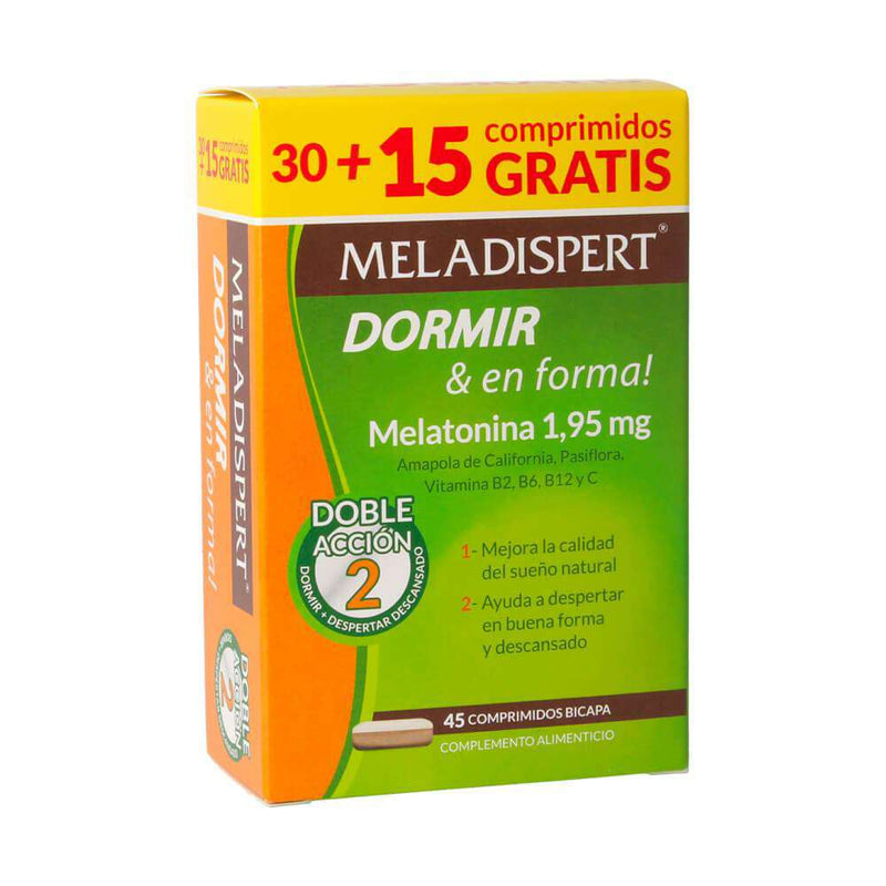 Meladispert Dormir & En Forma 30 Comprimidos + Regalo 15 Comprimidos