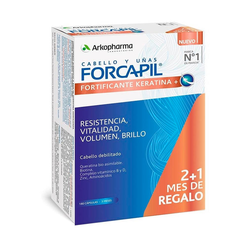 Arkopharma Forcapil Fortificante Keratina+ 180 Cápsulas Triplo