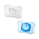 Chicco Chupete Silicona Physio Minisoft Ortod Azul 0-2 M 2 Unidades