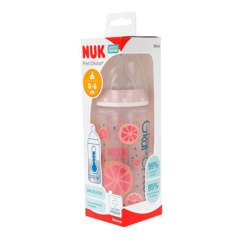 Nuk Biberón Silicona First Choise Fruits 0-6M 300ml