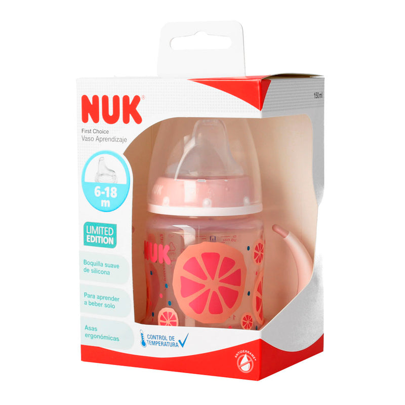 Nuk Biberón Silicona Entrena Fruits 6-18M 150ml