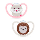 Nuk Chupete Silicona Space Animales 0-6M 2U