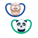 Nuk Chupete Silicona Space Animales 18-36M 2U