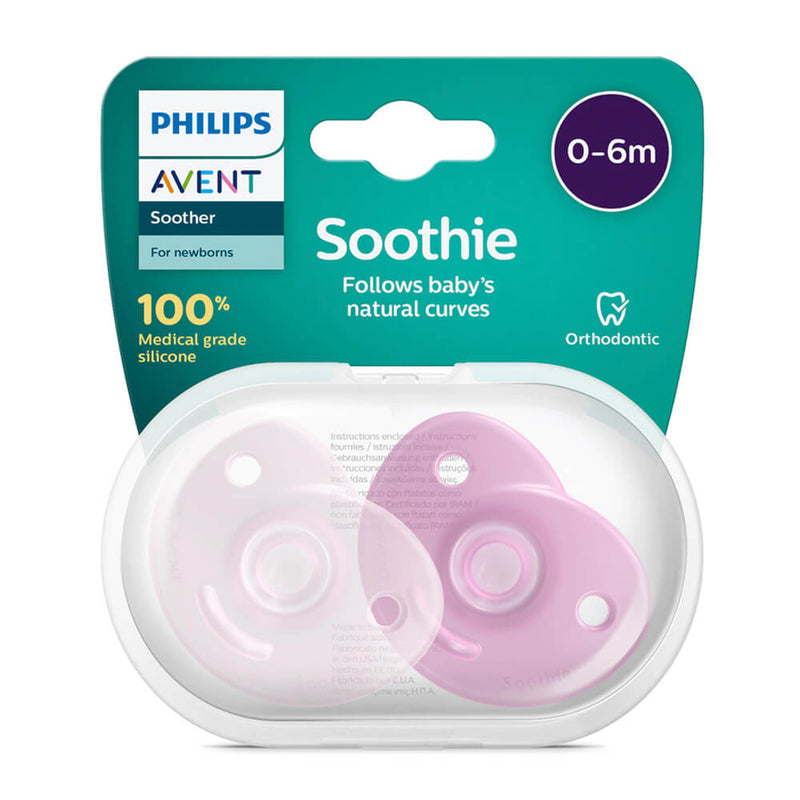 Philips Avent Chupete Soothies Niña 0-6 M 2 Unidades