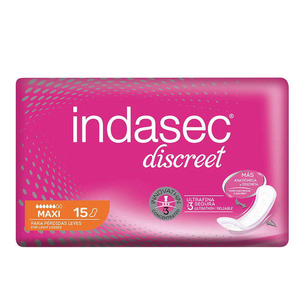 Indasec Discreet Maxi Compresas 15 U