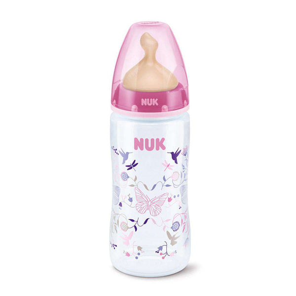 Nuk Biberón Látex Fc Rosa 0-6M 300 ml