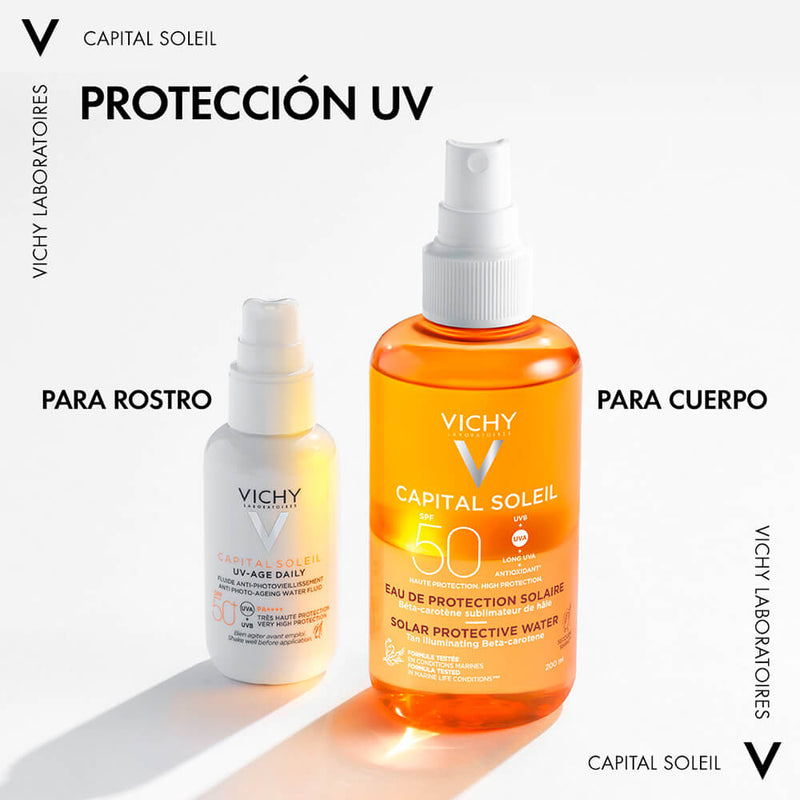 Vichy Capital Soleil Spf 50 Agua De Luminosidad 200 ml