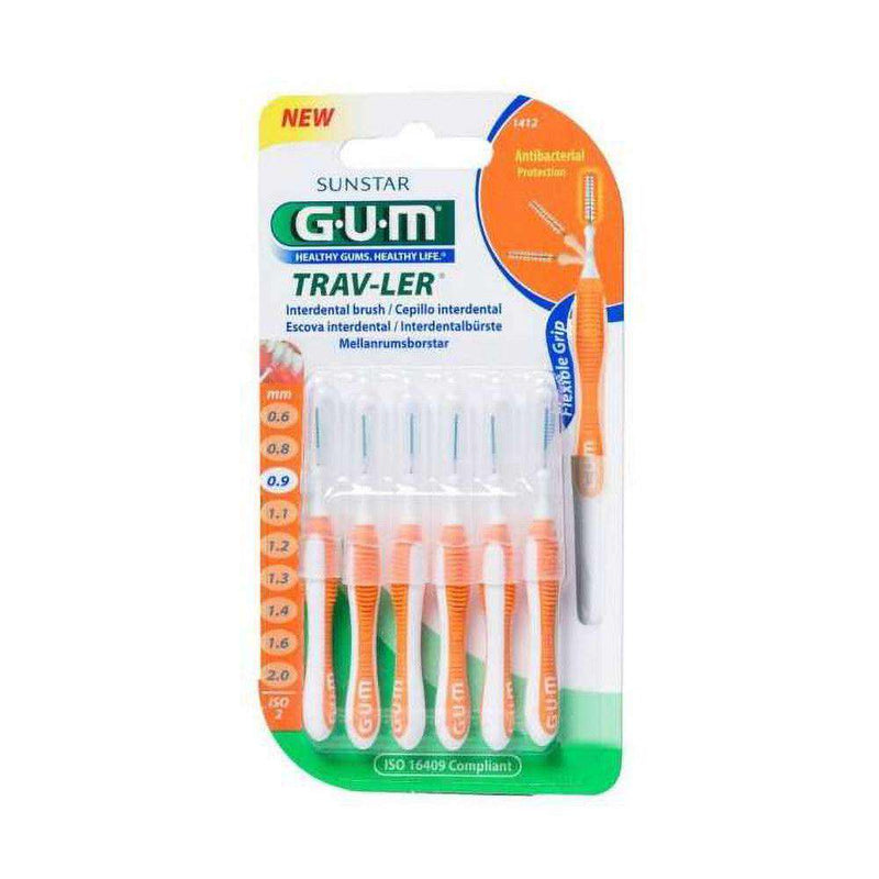 Gum 1412 Cepillo Interdental Proxabrush Viaje Fino