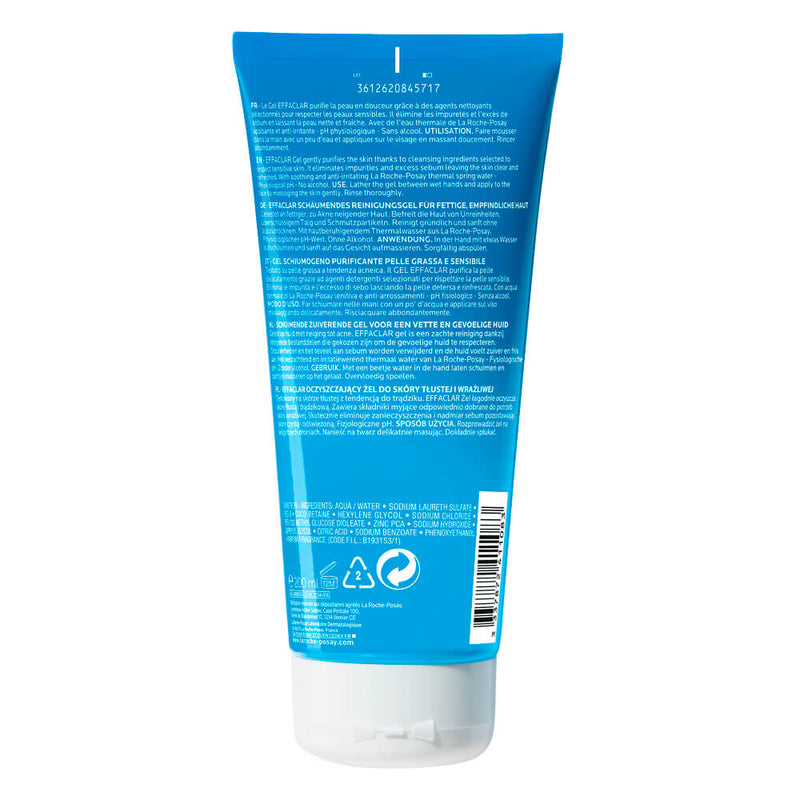 La Roche Posay Effaclar Gel Limpiador 200 ml