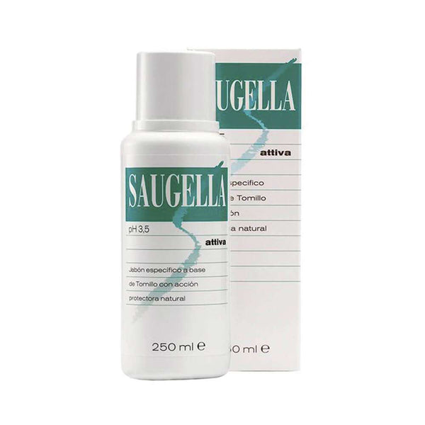 Saugella Attiva Jabón Intimo 250 ml (Verde)