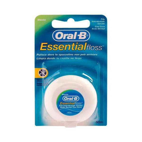 Oral-B Essential Floss Seda Dental Cera + Flúor + Menta