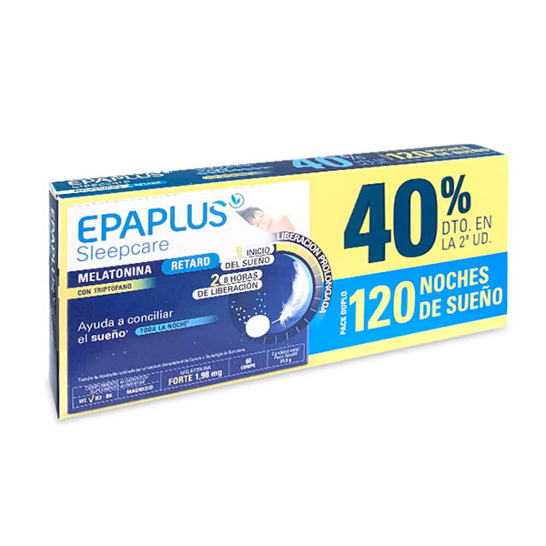 Epaplus Melatonina Retard+Triptofano 60 Comprimidos Duplo
