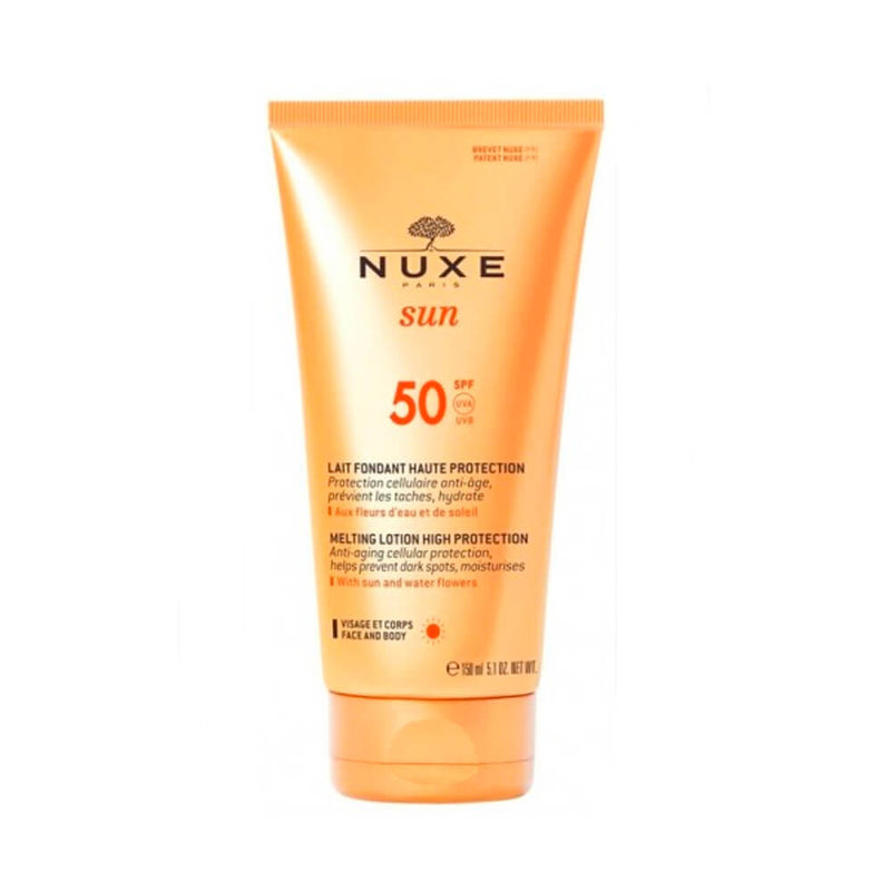 Nuxe Sun Leche Fundente Alta Proteccion Spf50 150 ml + Regalo Champú Y Gel De Ducha After Sun 100 ml