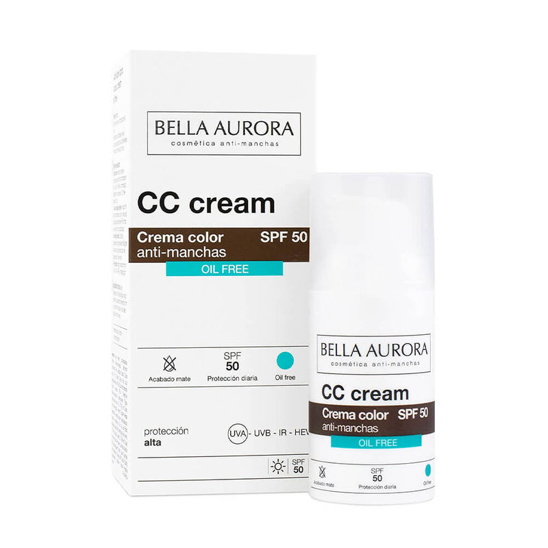 Bella Aurora Cc Cream Spf50+ Oíl Free 30 ml