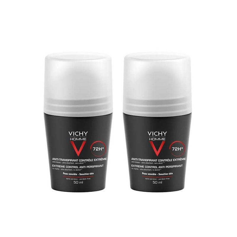 Vichy Homme Desodorante Antitranspirante Roll On 50 ml Duplo