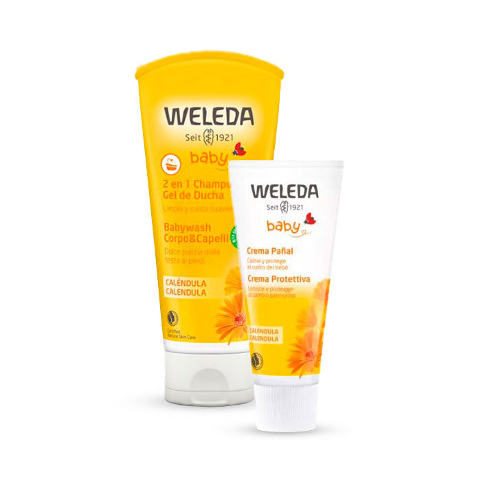 Weleda Champú Y Gel De Ducha + Regalo Crema Pañal Pack