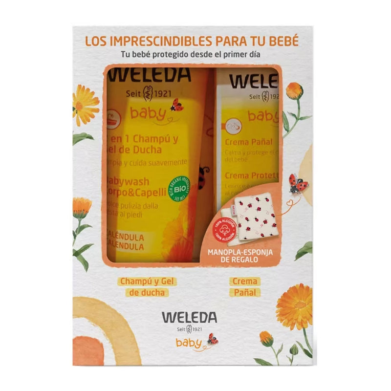 Weleda Champú Y Gel De Ducha + Regalo Crema Pañal Pack