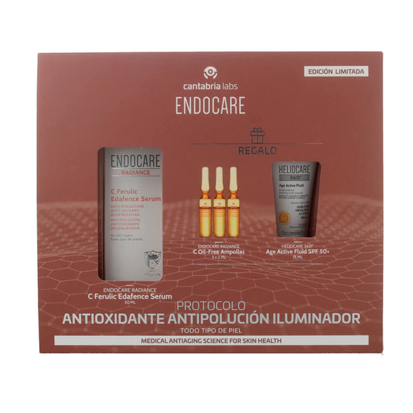 Cantabria Endocare C Ferulic Edafence Serum 30 ml + Regalo endocare radiance c oil free ampollas y heliocare 360 age active fluido spf 50