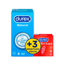 Durex Preservativos Natural Easy On 12 Unidades + Regalo 3 Sensitivos