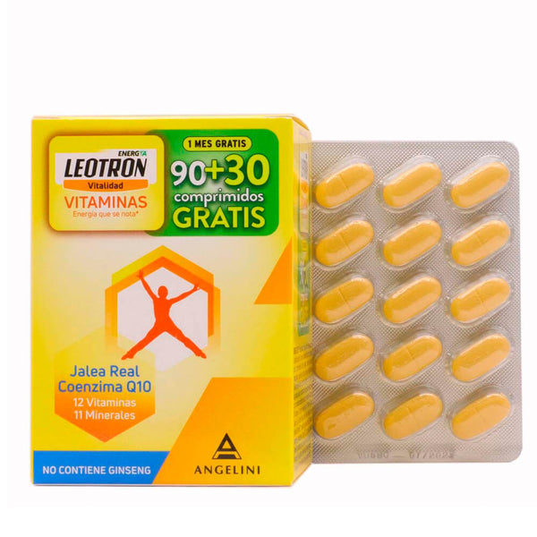 Leotron Vitaminas 90 + 30 Comprimidos