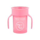 Twistshake Taza 360 Asas Rosa +6M 230 ml