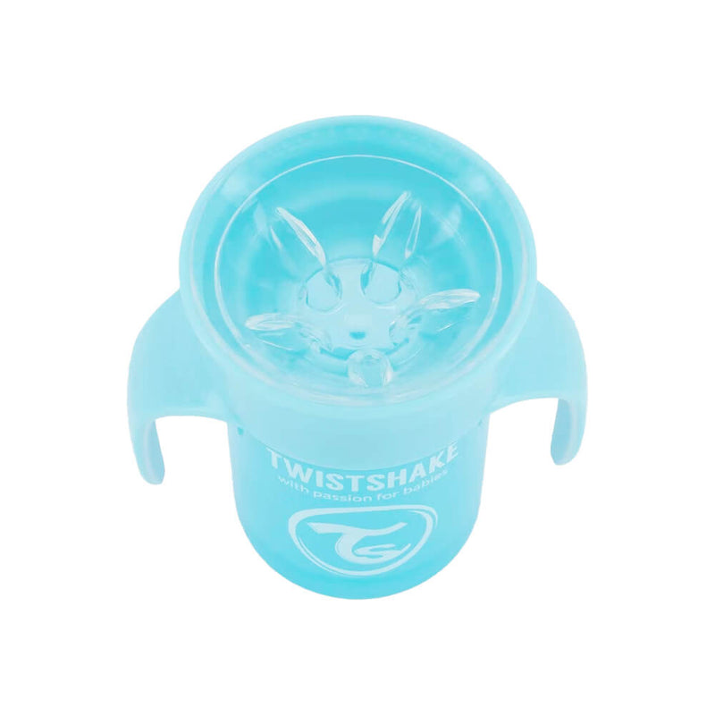 Twistshake Taza 360 Asas Azul +6M 230 ml