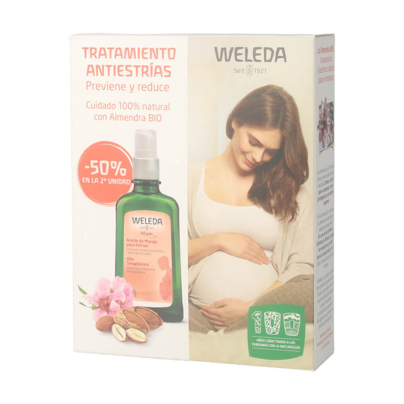 Weleda Aceite Masaje Antiestrías 100 ml Duplo