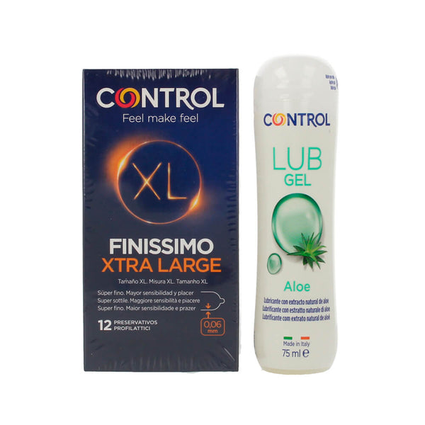 Control Kondomsutra Kit Naranja 12 Finissimo Xl + Lubricante Aloe