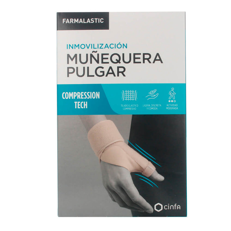 Farmalastic Innova Muñequera Pulgar Beige T.1 Pequeña / Mediana