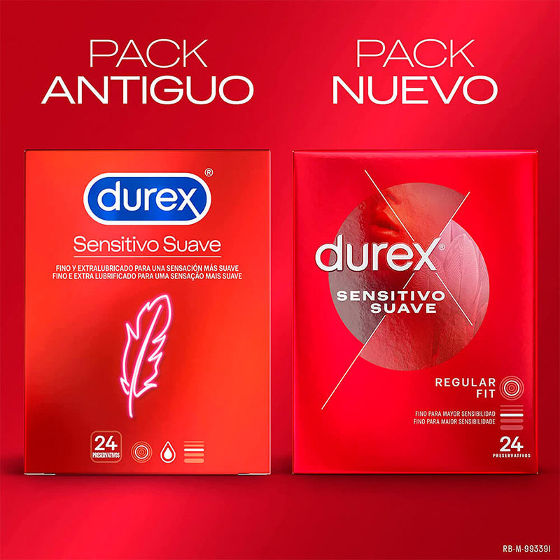 Durex Preservativos Sensitivo Suave Easy On 24 Unidades