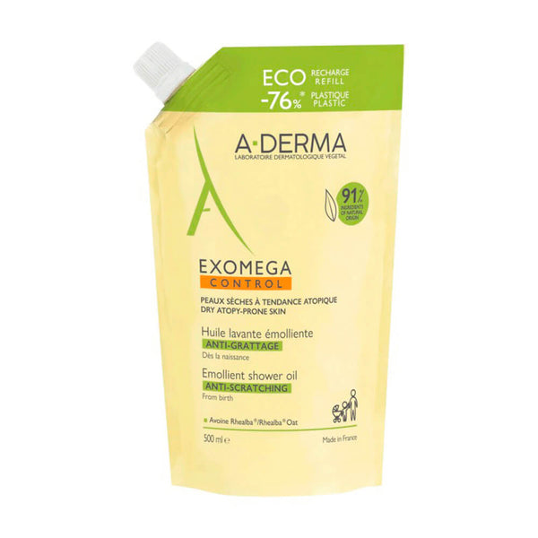 Aderma Exomega Aceite Baño Y Ducha Eco Recarga 500 ml