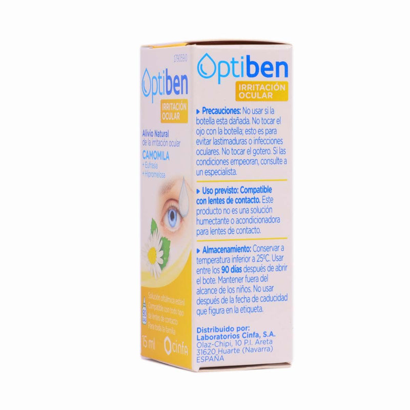 Optiben Ojos Irritados Colirio 15 ml