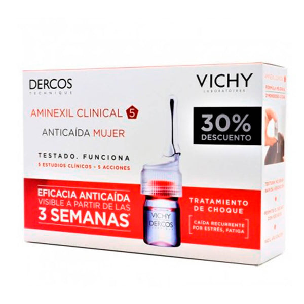 Vichy Dercos Aminexil Clinical 5 Mujer 21 Monodosis