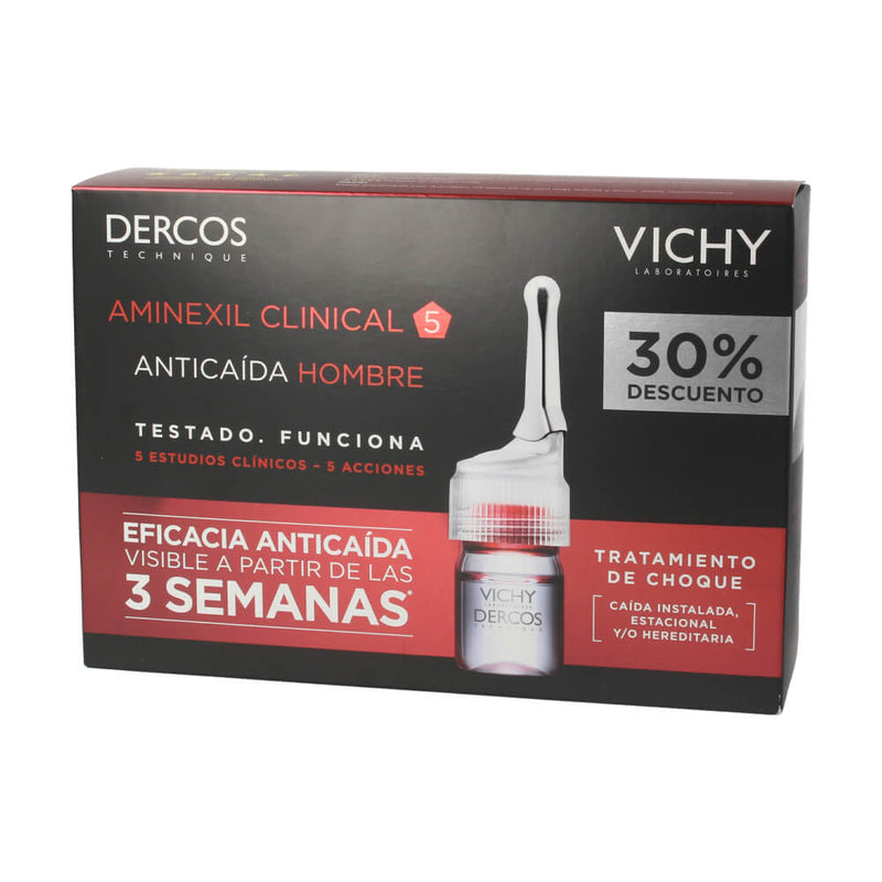 Vichy Dercos Aminexil Clinical 5 Hombre 21 Monodosis