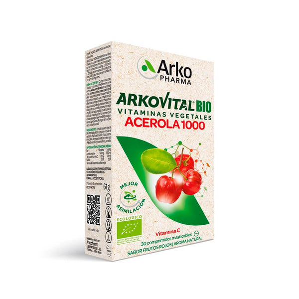 Arkovital Acerola 1000 Vit C 30 Comprimidos Masticables