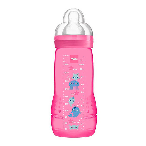 Mam Easy Active Baby Bottle Biberón Fucsia 330 ml 4M+
