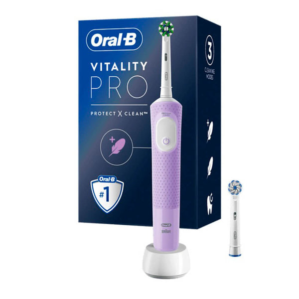 Oral-B Vitality Pro Cepillo Dental Eléctrico + 2 Recambios Lila