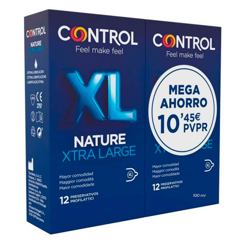 Control Preservativos Nature Xl 12 Unidades Duplo