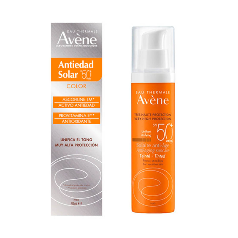 Avene Solar Spf50+ Antiedad Con Color 50 ml