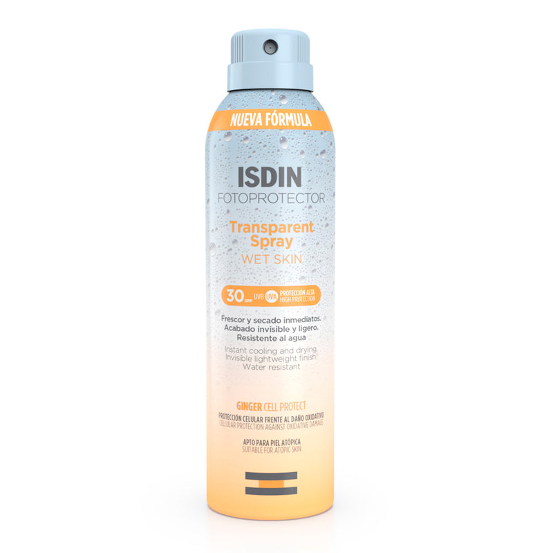 Isdin Fotoprotector Wet Skin Transparent Spray Spf30 250 ml
