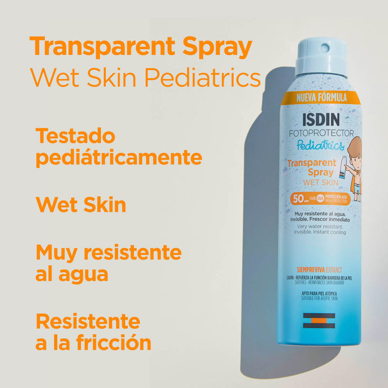 Isdin Fotoprotector Pediatrics Transparente Spray Wet Skin 50 250 ml