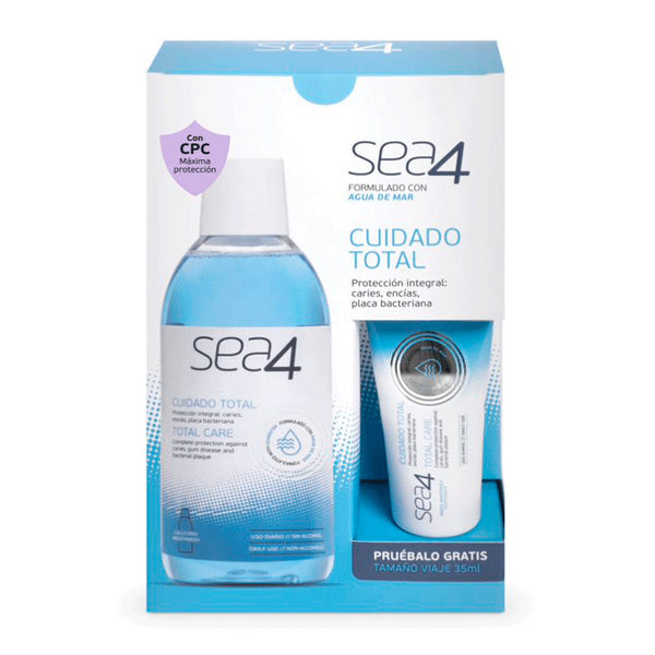 Sea4 Colutorio Cuidado Total 500 ml + Regalo Tamaño Viaje 35 ml