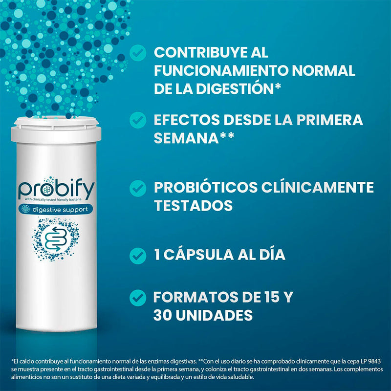 Probify Digestive Support 15 Cápsulas