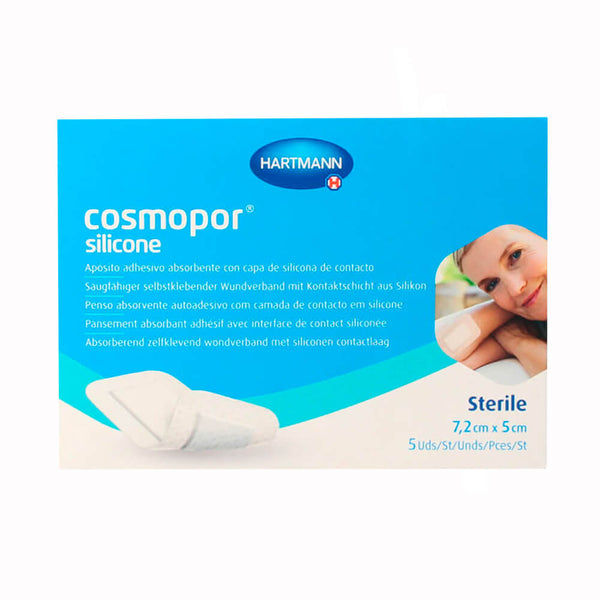 Cosmopor Silicone Apósito Estéril 5 Unidades 7,2 cm X 5 cm
