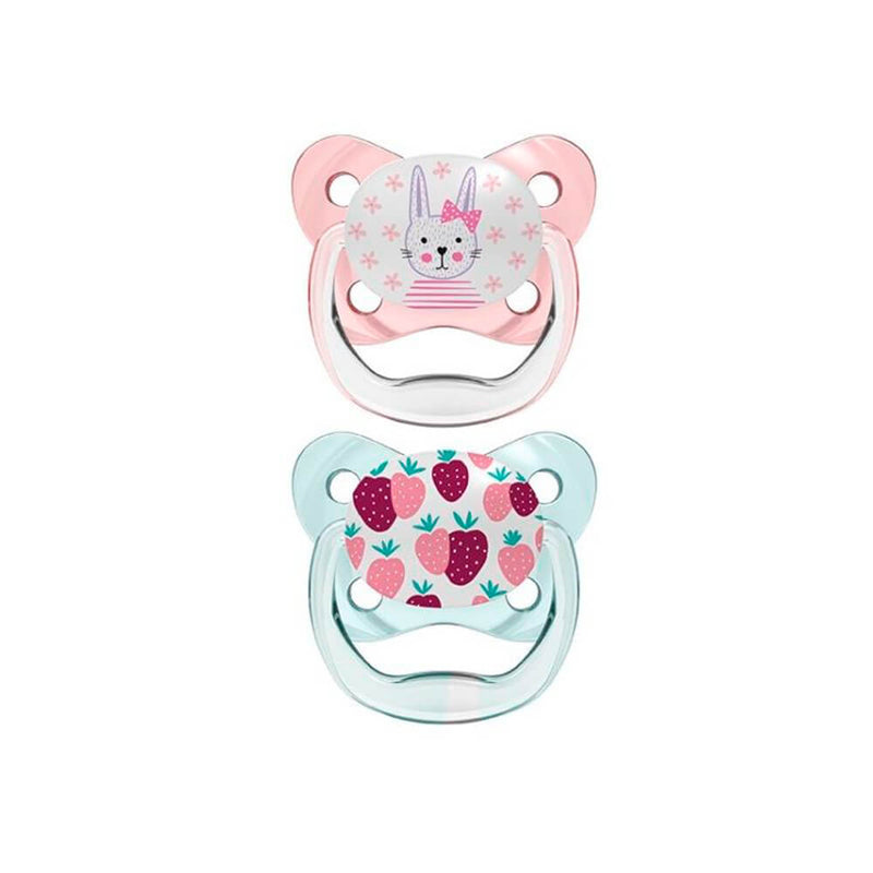 Dr. Browns Chupete Silicona Prevent Orthodontic Rosa 0-6M 2U
