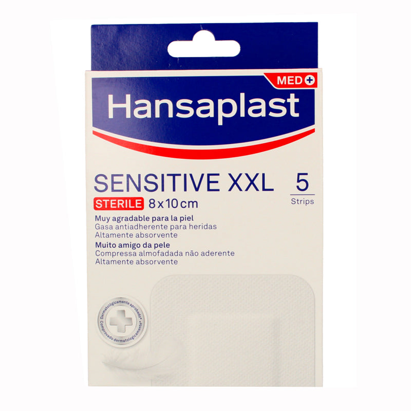 Hansaplast Sensitive Xxl Apósito Estéril 5 Unidades 10 cm X 8 cm