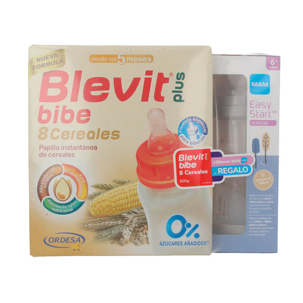 Blevit Plus Bibe 8 Cereales 600 gr + Regalo Biberón Man 6+