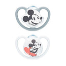 Nuk Chupete Mickey Blanco Silicona 6-18M